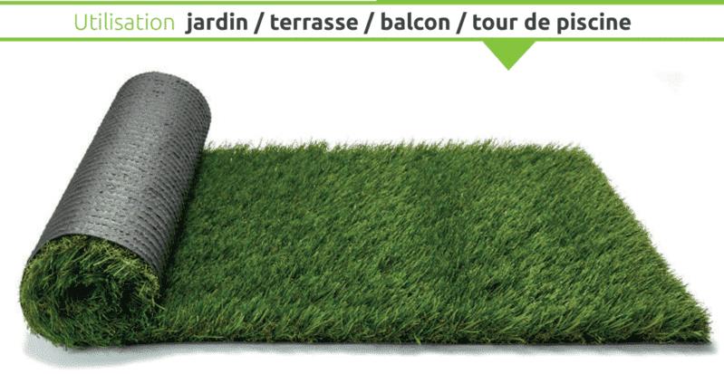 Gazon synthetique mèches longues 47 mm