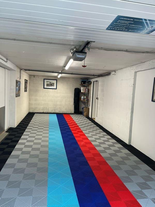 Dalle LOOK damier - Bleu