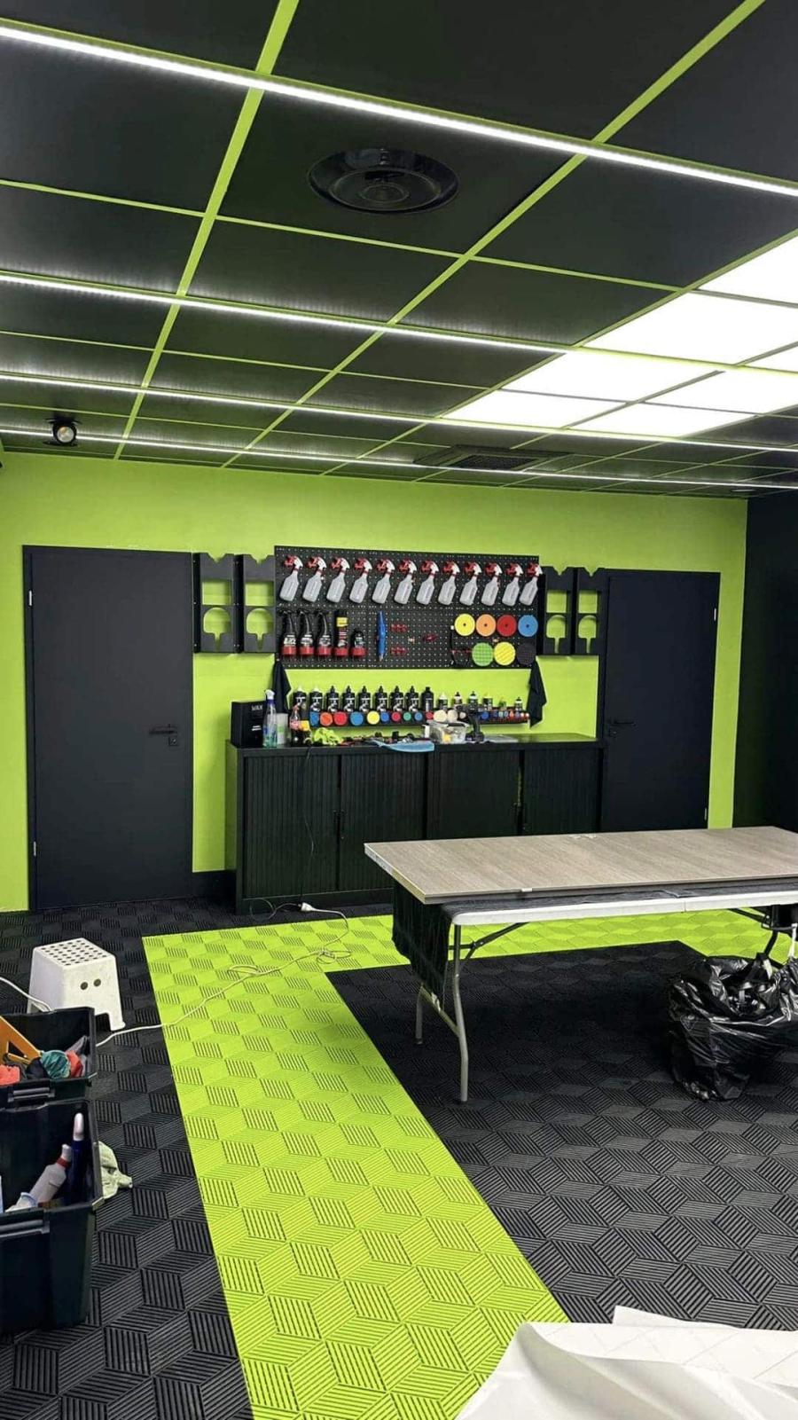 Dalle Cubique 3D - Vert fusion