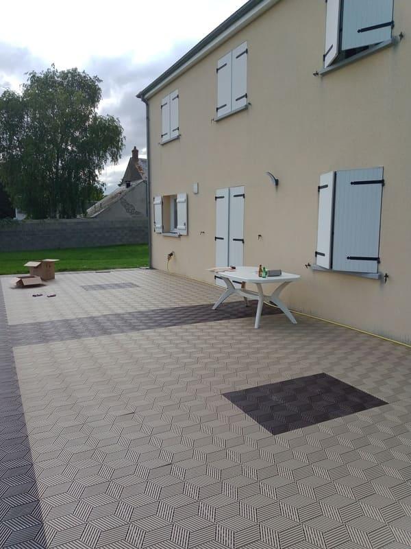 Dalle Cubique 3D - Beige