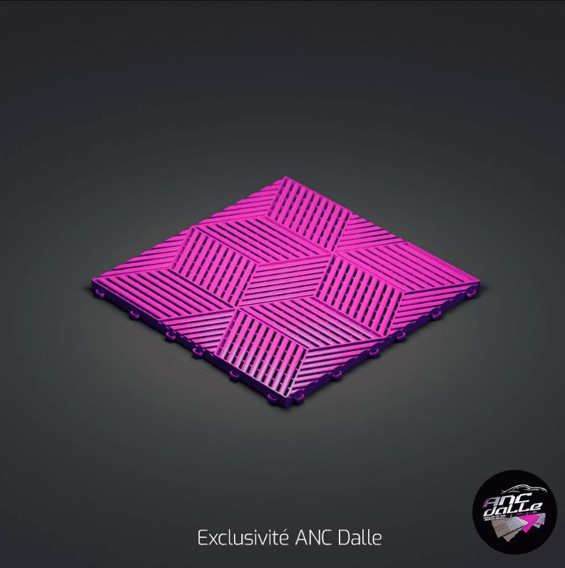 Dalle Cubique 3D - Rose