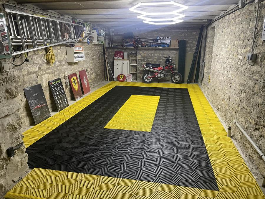 Dalle Cubique 3D - Jaune