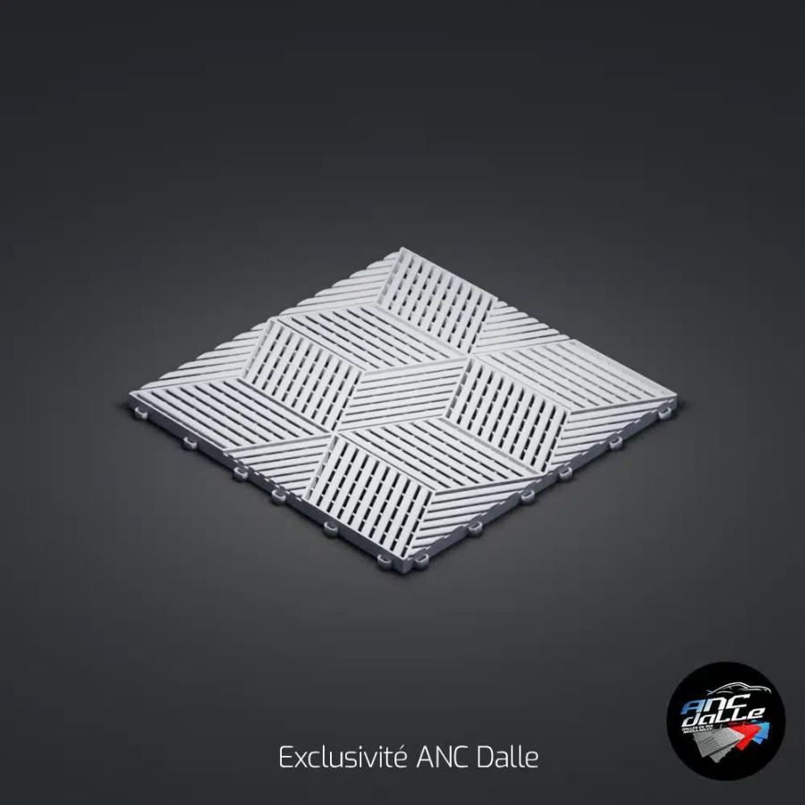 Dalle Cubique 3D - Gris Clair