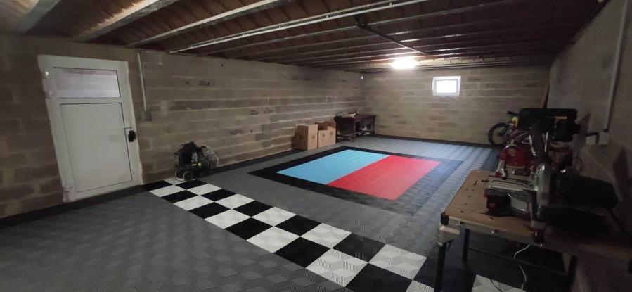 Dalle Cubique 3D - Gris Foncé