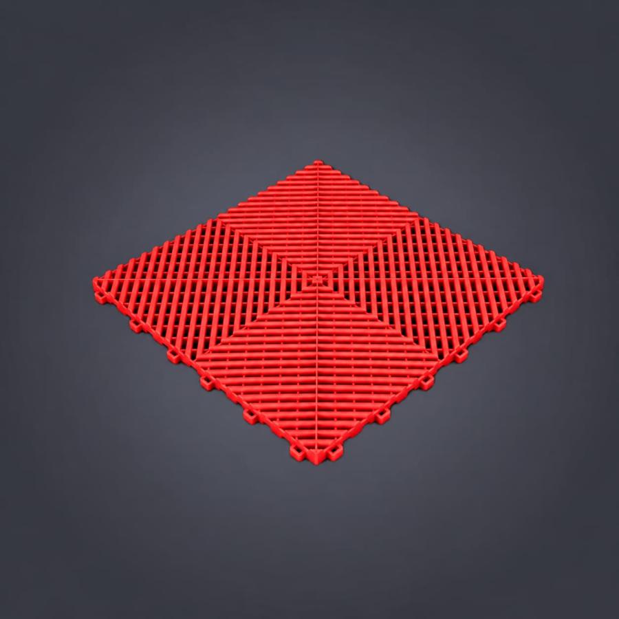 Lot déstockage de 90 dalles ECO DAMIER Rouge